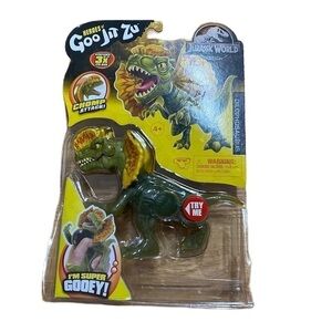 Jurassic World Goo Jit Zu Dinosaur Toy NEW Dilophosaurus Green